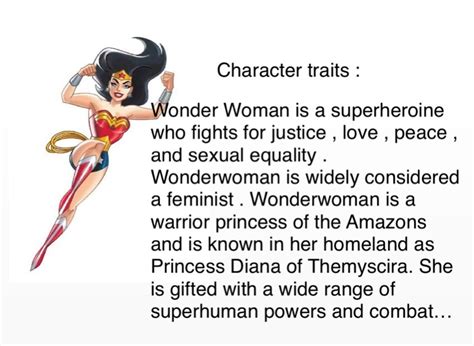 wonder woman's personality.